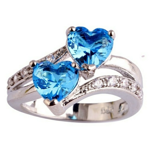 Jewelry - Sterling silver heart shaped ring.